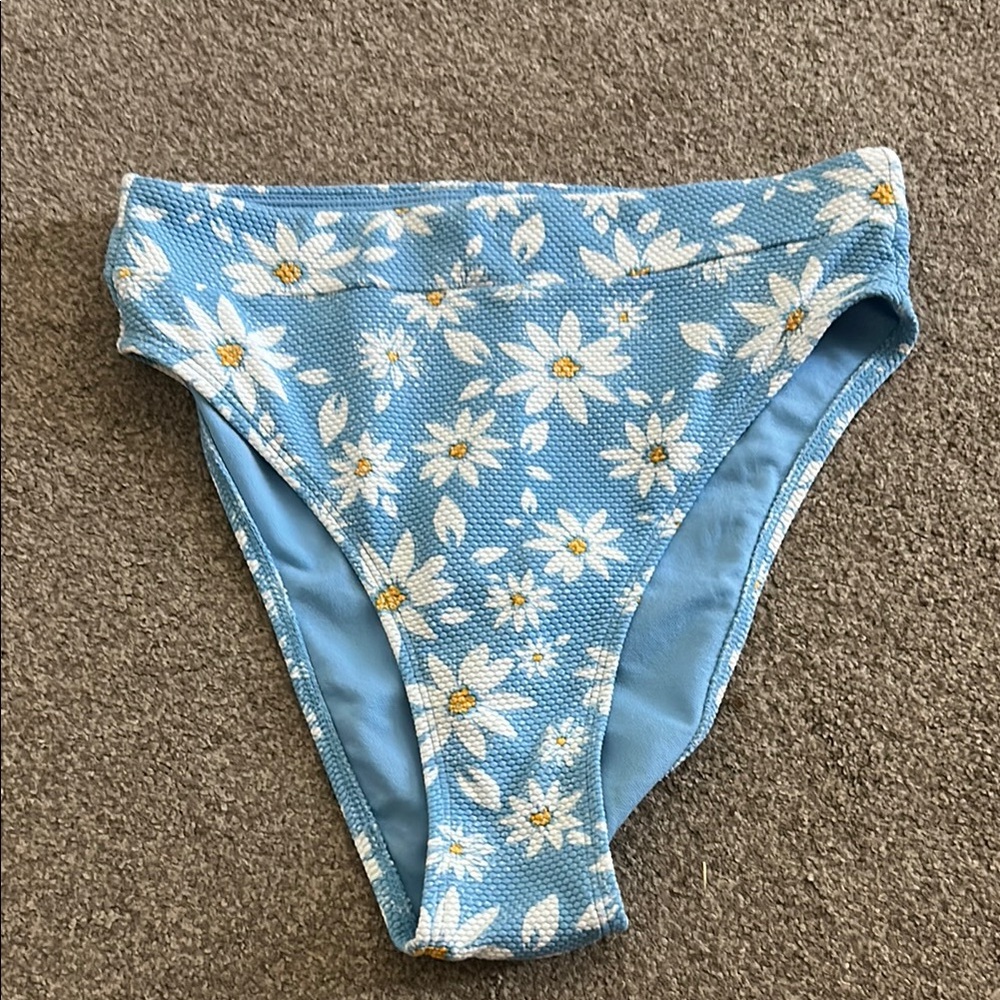 Xhilaration Blue Floral Bikini Bottom